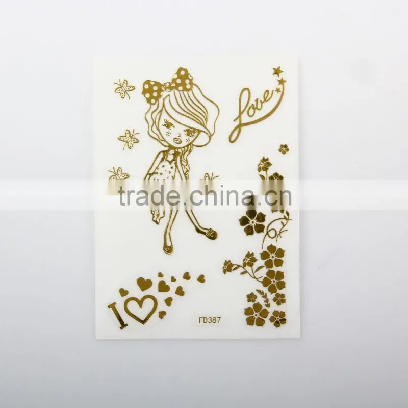 long last metallic tattoo sticker phone sticker for mobile