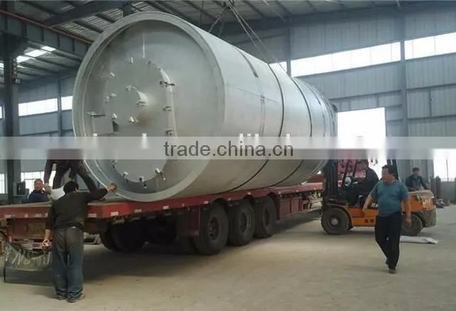 carbon black tyre pyrolysis Tire,plastic, rubber pyrolysis oil distillation plant
