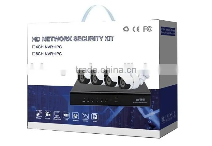 4ch 960P sensor cmos ahd dvr kit,p2p cloud, 4ch camera kit, 720P AHD outdoor camera,security DIY AHD Kit