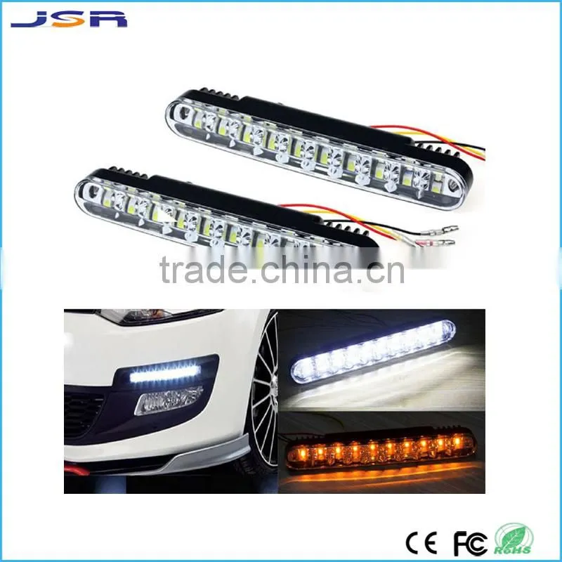 New Fashion 2x 30 LED Car Daytime Running Light DRL Daylight Lamp with Turn Lights