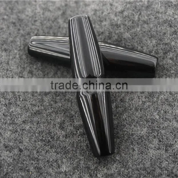 HOT SALE BLACK RESIN BAR BUTTON FOR GARMENT