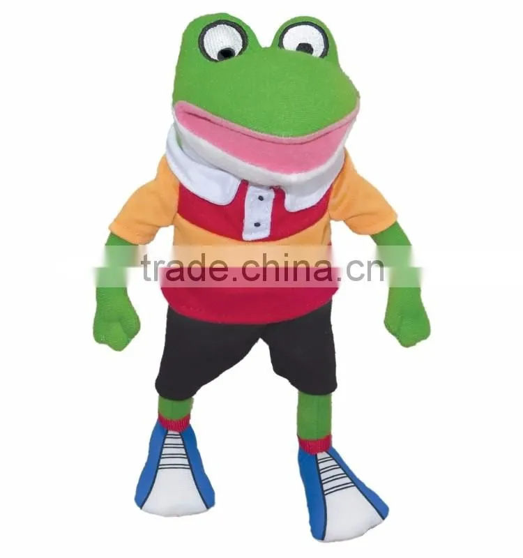 St strong frog sir park hot animal jumping frog super soft cotton filled
