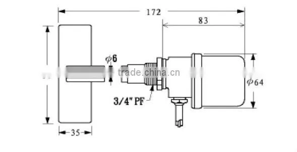 Rotating paddle Compact Level switch KDSS86-MINI