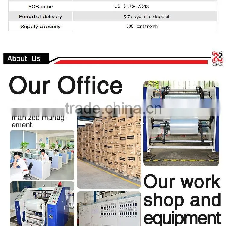 high quality transparent packing anti fog film