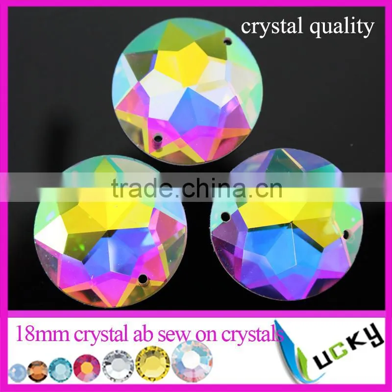 FREE SHIPPING 2015 NEWEST!! LUCKY highest quality flat back sew-on resin epoxy mosha effect