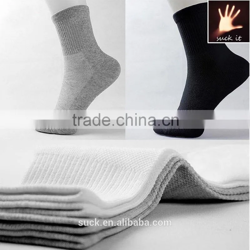 Mens Cotton Sock 5 color lot Pairs Solid Athletic Short Dress Mesh Socks Cosy Health
