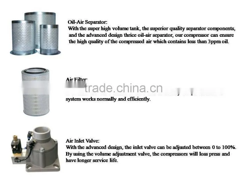 315kw power system compressed air tool screw industrial air compressor prices