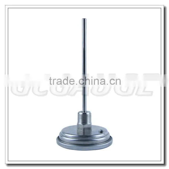 3Inch all stainless steel hermetically sealed external calibrator bimetal thermometer for outlet solar collector