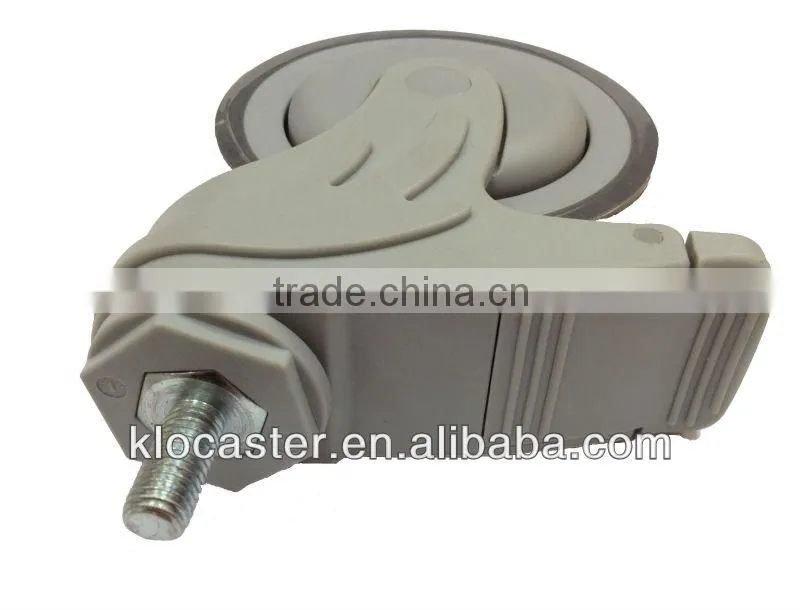 All-plastic medical caster wheels