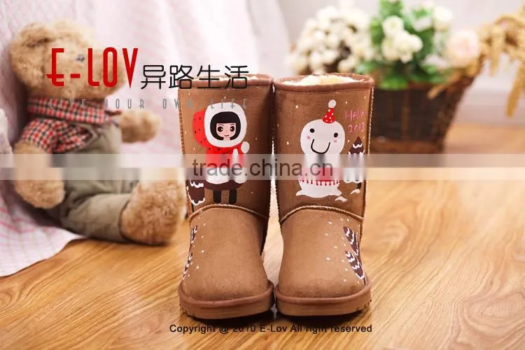 2016 hot sales high quality and cheap kids snow boots