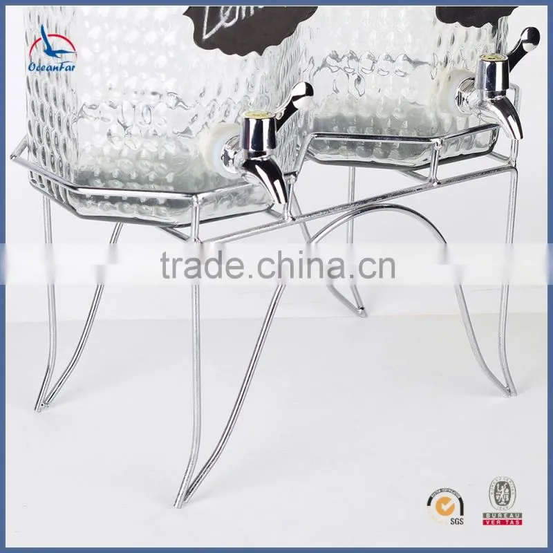 High Quality 5L Glass Dispenser Wholesale Glass Beverage Dispenser