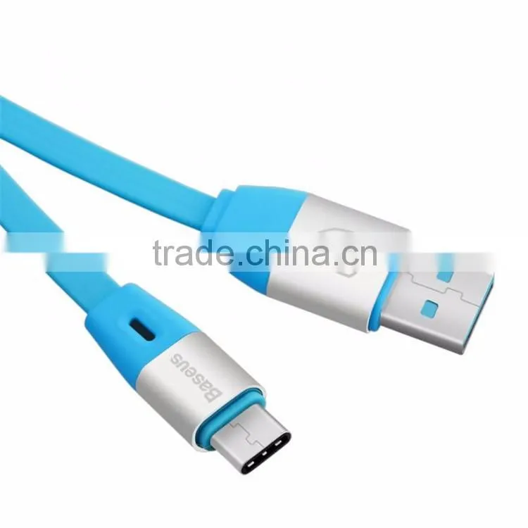 Baseus Original Auto-disconnect Type C Data Cable 2.1A USB Cable Intelligent Control Chip Charging LED Type C Phone Cable Line
