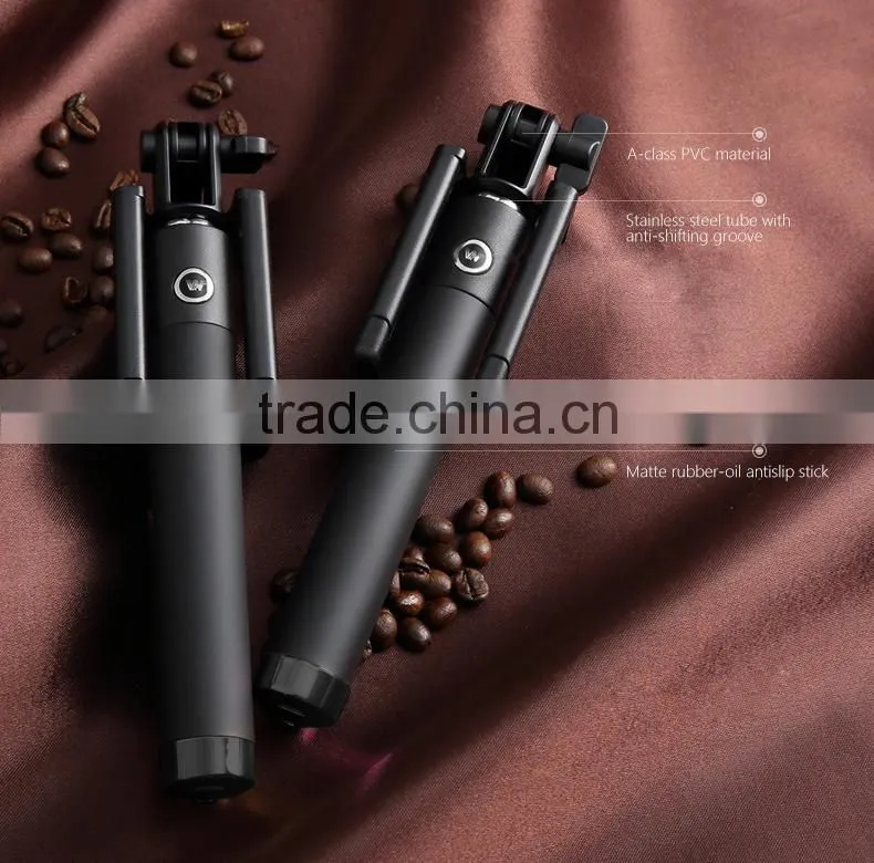 Colorful portable extendable mini selfie stick with bluetooth