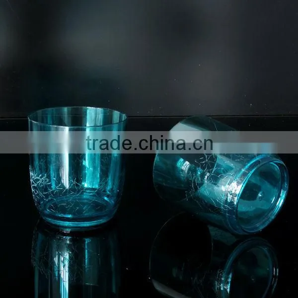 Premium Promotional transparent AS glass with snow-like embossment, 11ounce