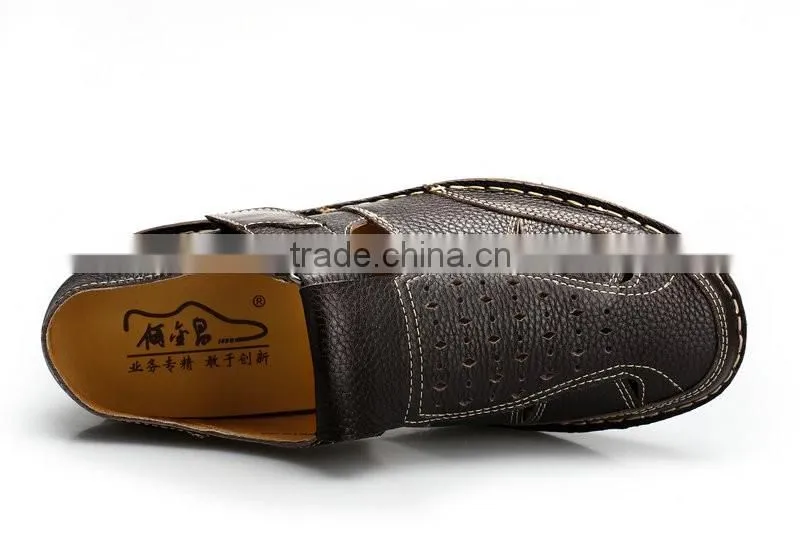 italian brand mens leather sandals with cheap price