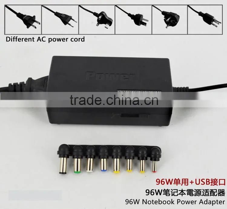 Input 100-240V EU UK US plug AC/DC power adapter with USB plug