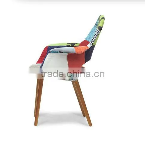 Colorful Living Room Chair Patchwork Chair with arm
