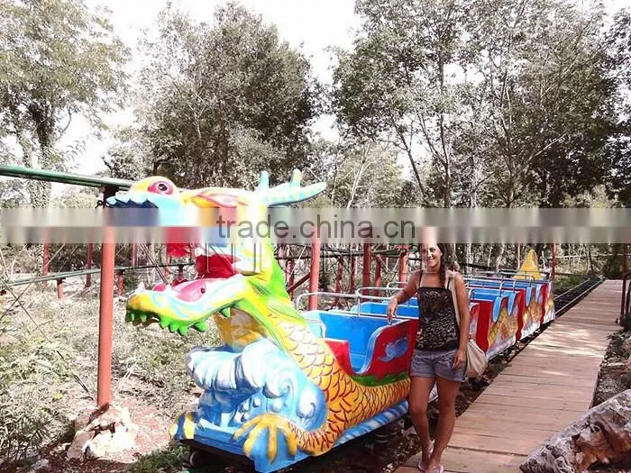 Used Roller Coaster Rides For Sale In China Children Caterpillar Train With Track