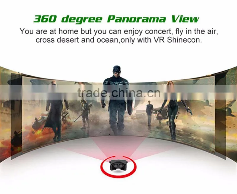 Covenov 3D VR Glasses Virtual Reality Video Glasses Movie Game Glasses Head-Mounted With NFC for Google,iPhone,blackberry,Samsun