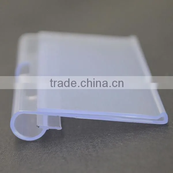 Supermarket Acrylic Price Tag Display Plastic Price Holder