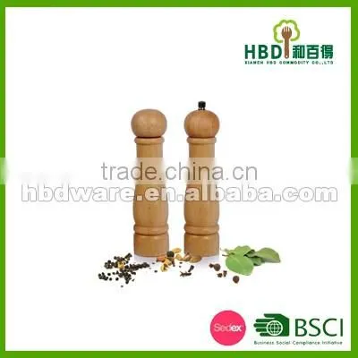 Wooden pepper mill
