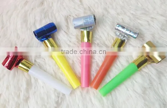 Blowouts Party Birthday plastic party whistle with favor assorted colors