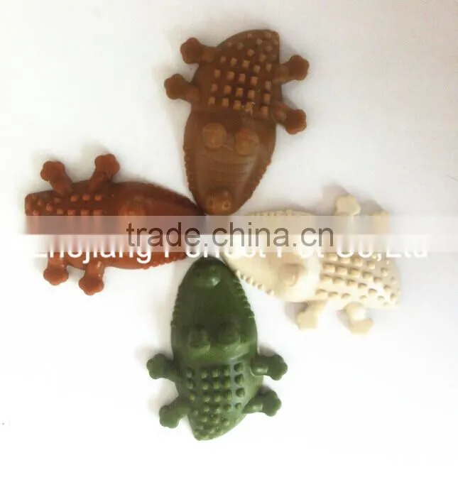 dog food shaped crockodile dental treats