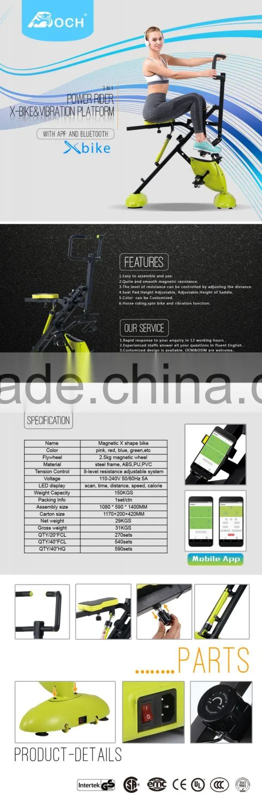New X-bike with horse riding spin bike and vibration function prices