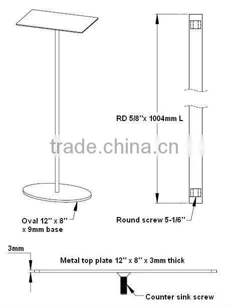 Shoe display riser stands/ Retail display riser for shoes