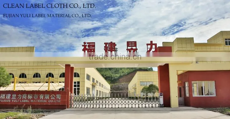 Slitted-edge Polyester Satin Label Fabric