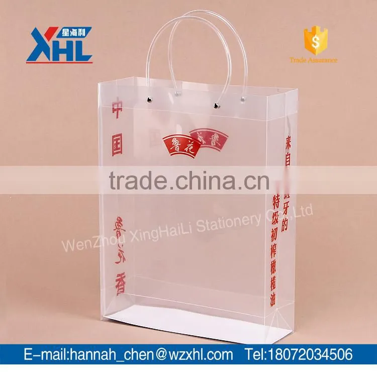Clear PP material package bag with print