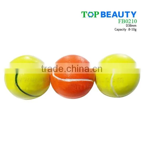FB0210-2 Fashion Cute Tennis Lip Balm Ball Container