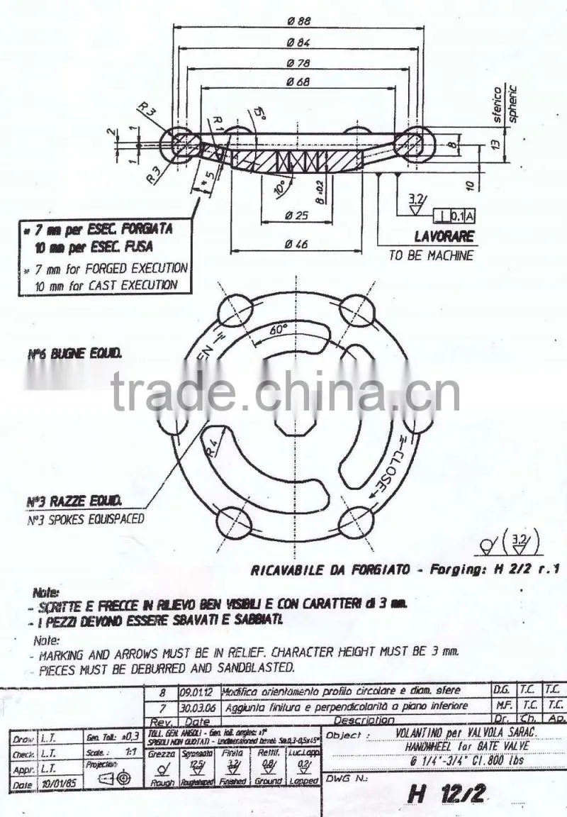 carbon steel hand wheel
