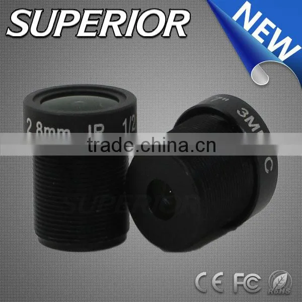 thermal image sensor cctv surveillance board lens megapixel 1/2.7 inch ccd sensor 2.8mm m12 mount optical lens