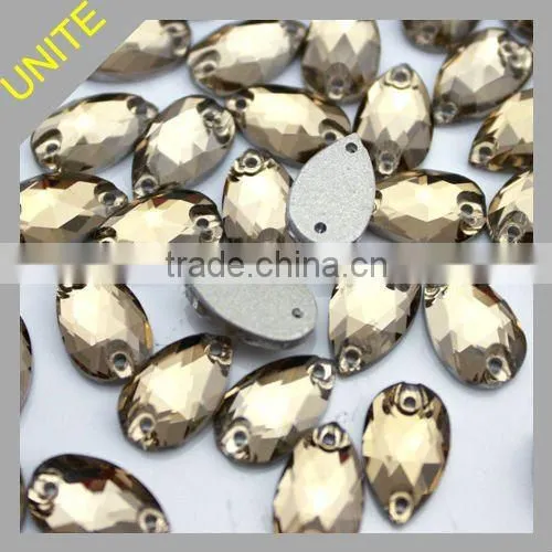 U3230 wholesale Pear sew-on rhinestones supplier