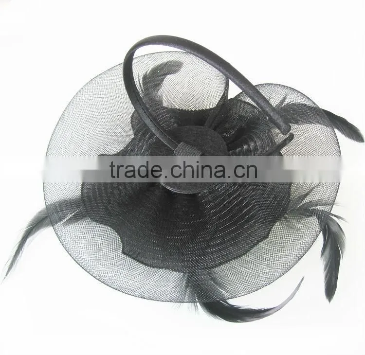MYLOVE big flower Sinamay Fascinator church hat MLSM012