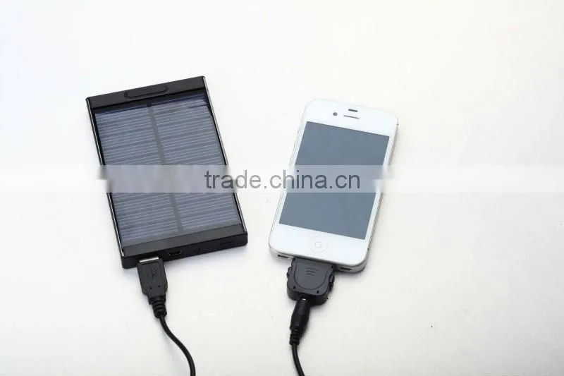 Portable solar panel charger with solar cell,Solar Power Bank with 4000/4400mah battery,solar charger