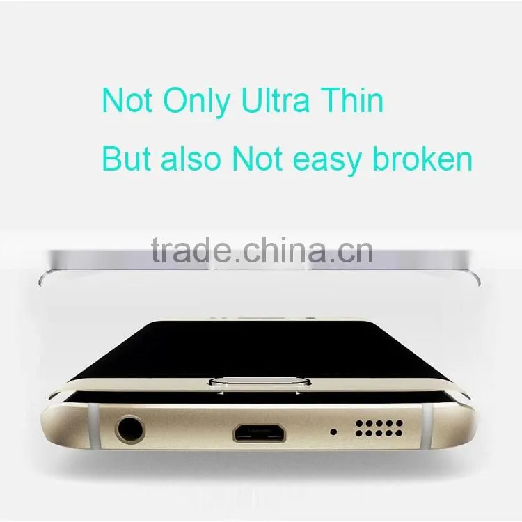 100% Full size 3D Curved Transparence Tempered Glass Screen Portector for Samsung S7 EDGE
