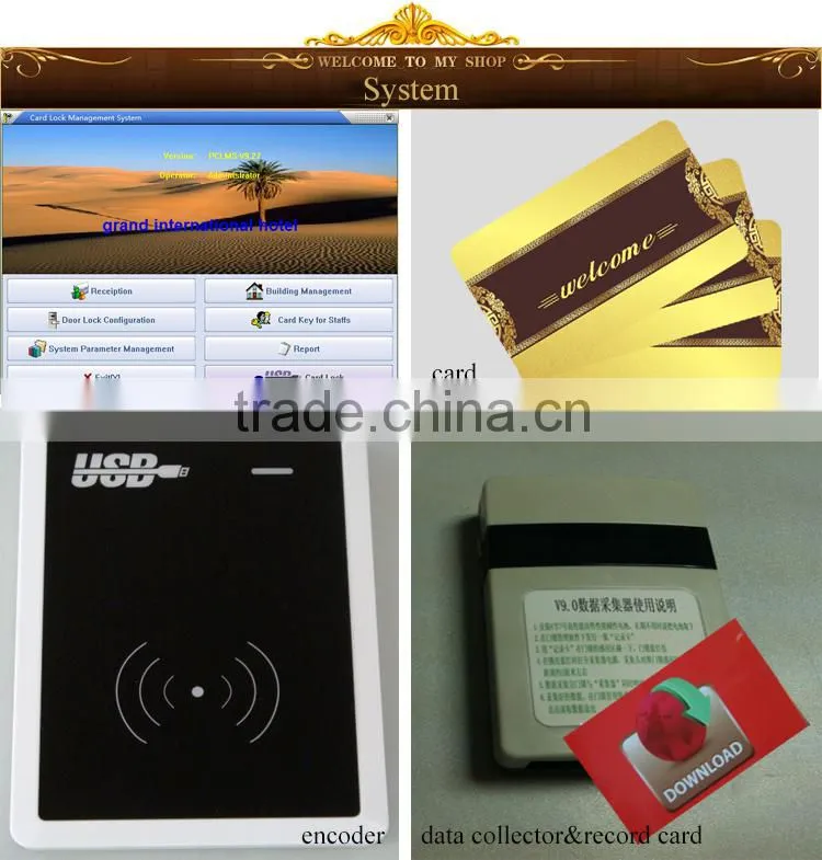swipe key card door lock