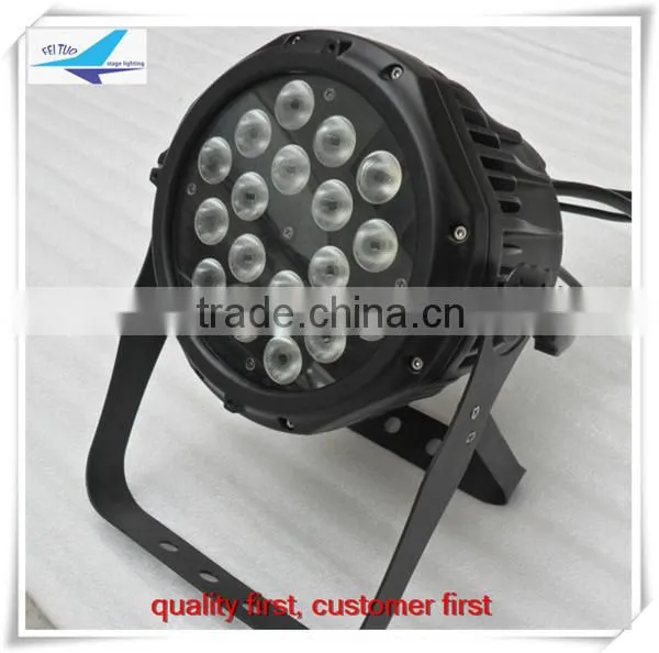 (6pcs)free shipping led stage equipment 18x10w 4in1 ip65 led rgbw par light