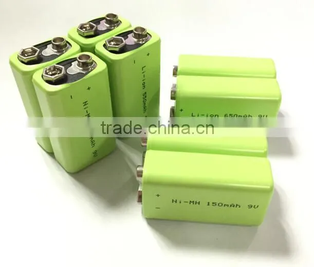 NiMh 9v rechargeable battery for electric toys