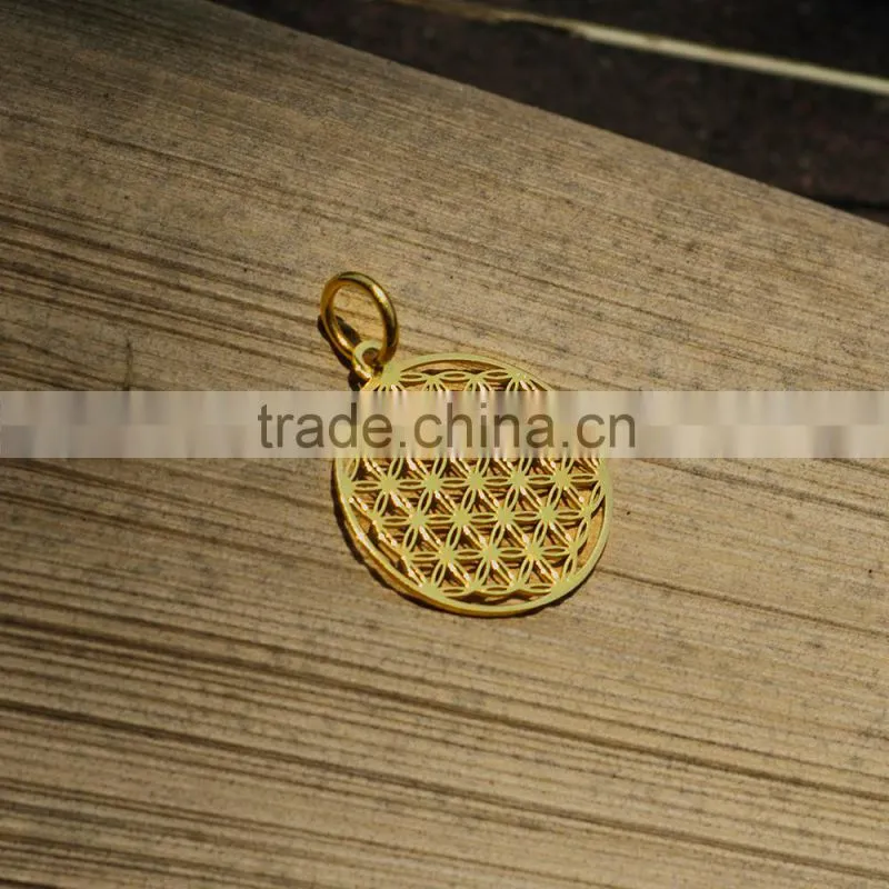Very hotsale 20mm small flower of life pendant wholesale for bracelet
