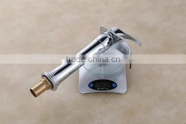 single hand soild brass luxury faucet, star hotel faucet, fancy water faucet for bathroom
