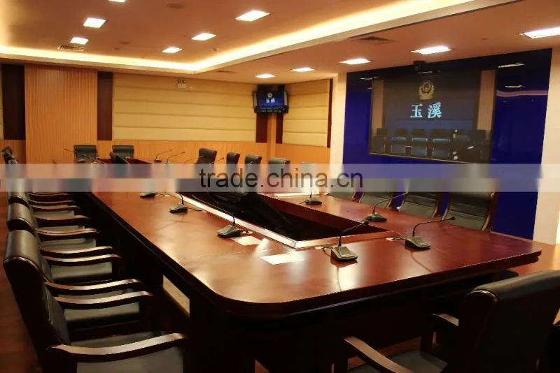 Table Microphonem Desktop Speech and voting Delagate unit with LED Display, Video Conference Microphone Speaker System