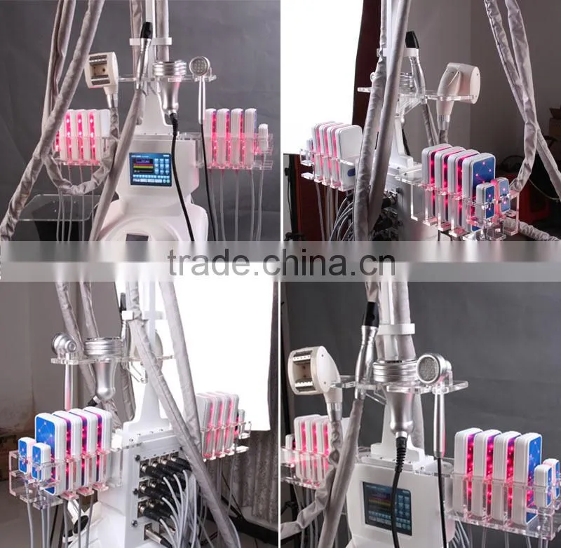 Aesthetic Beauty & Health Ultrasonic Cavitation & Laser & Photon Vacuum Roller Massage Radio Frequency Slimming Device