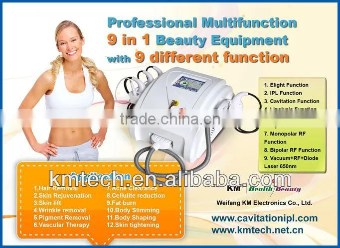 9 in 1 ipl elight rf vacuum cavitation portable beauty equipment