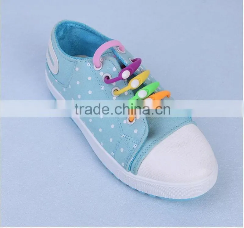For Men Women All Sneakers lazy silicone elastic plastics tie shoes Fluorescent shoelace Hot