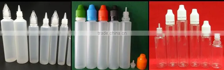 Alibaba China 5ml 10ml 15ml 20ml 30ml 50ml empty PE e-liquid bottle e cig bottle