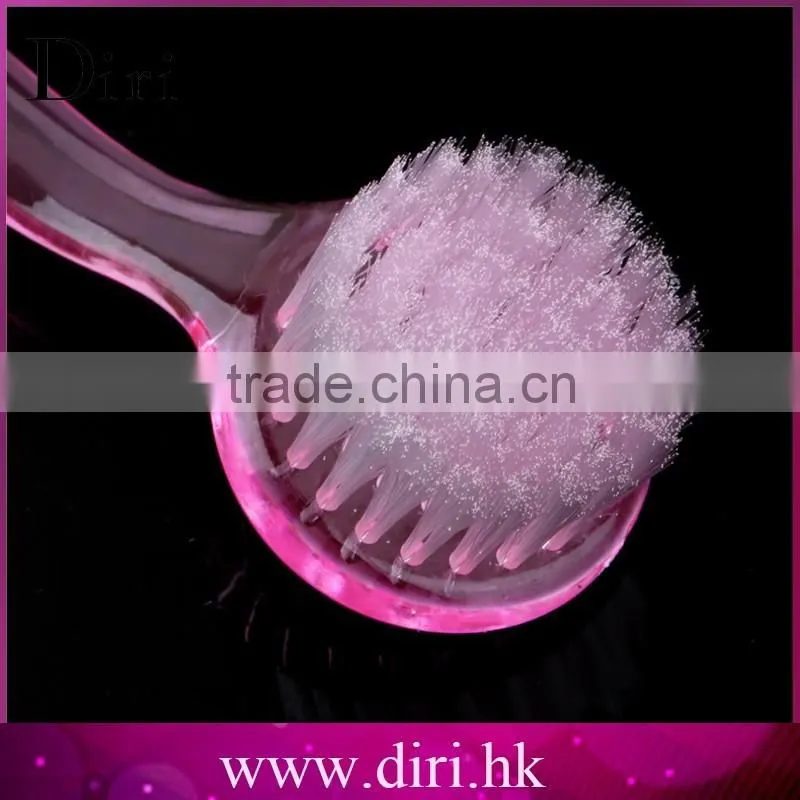 Hot Plastic Anti-slip Grip Round Bristle Face Cleaning Brush Washing Brush
