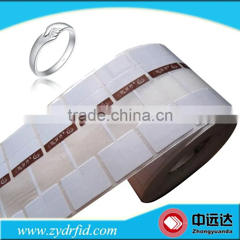 HF ISO 15693 RFID tag label RFID custom printed jewelry tags